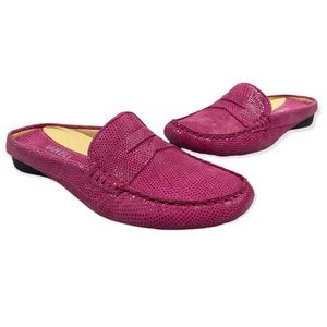 Vaneli - Suede - Fuchsia - Slide On Loafers - Size 8